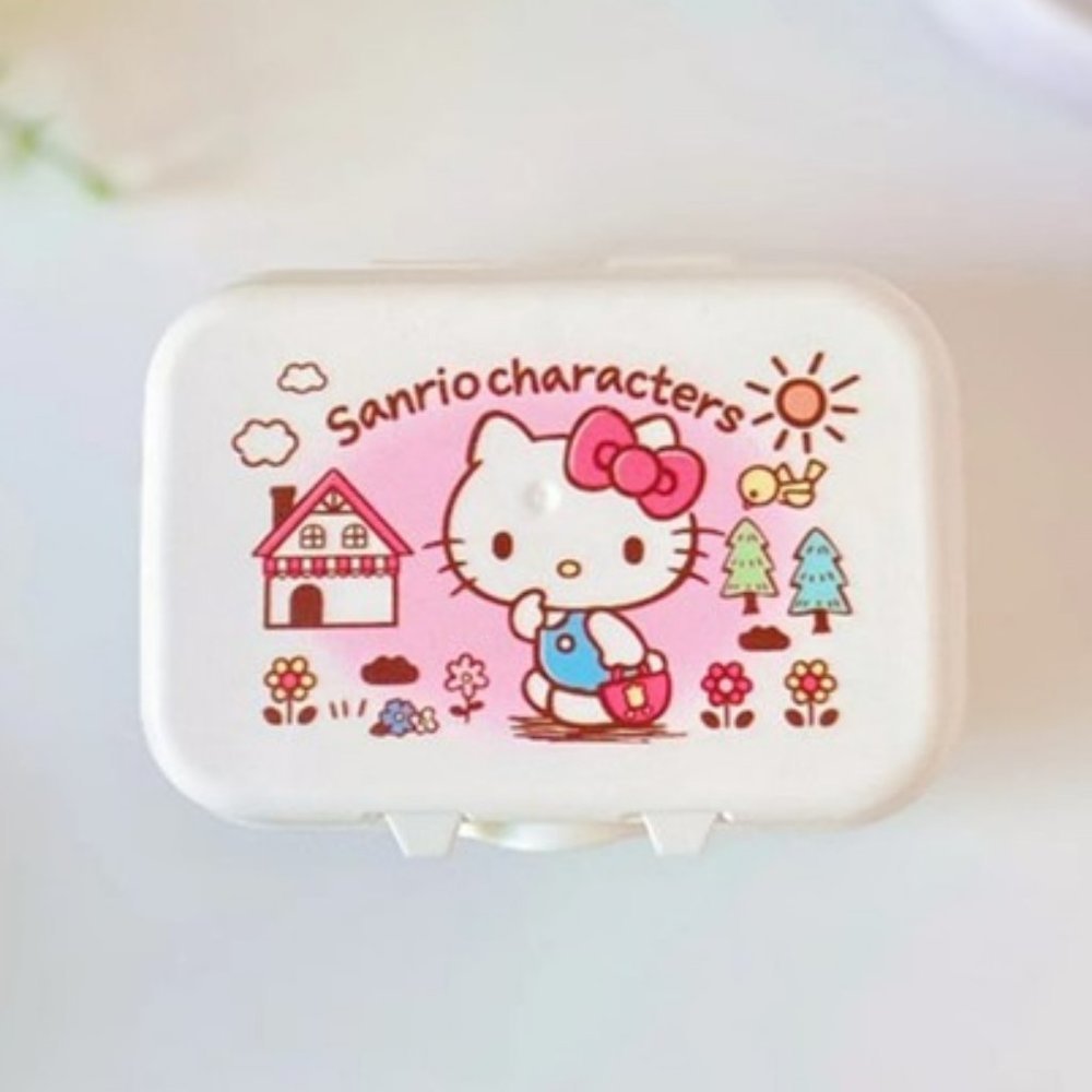 Hello Kitty Travel Soap Dish White